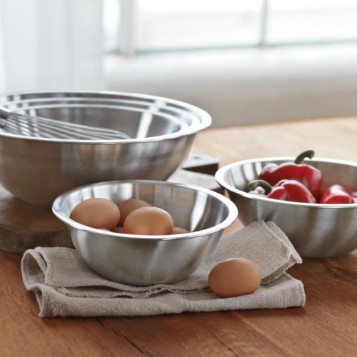 Stainless Steel Restaurant Mixing Bowls, Set of 5